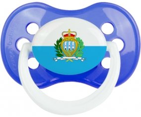 Drapeau Saint Marin Tétine Anatomique Bleu classique