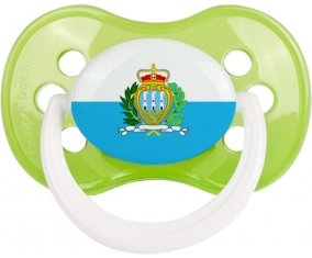 Drapeau Saint Marin Tétine Anatomique Vert classique
