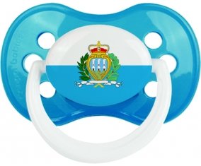 Drapeau Saint Marin Tétine Anatomique Cyan classique