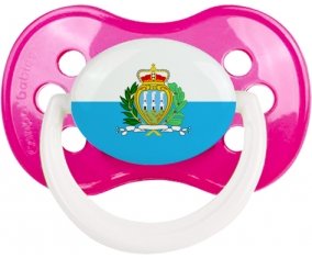 Drapeau Saint Marin Tétine Anatomique Rose foncé classique