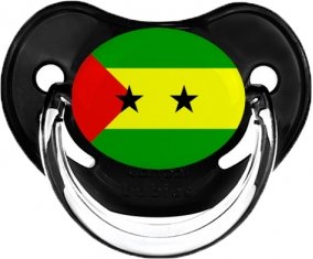 Drapeau Sao Tomé et Principe Sucette Physiologique Noir classique