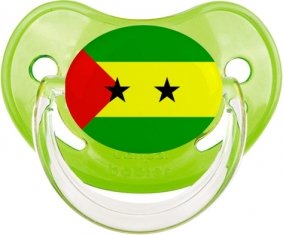 Drapeau Sao Tomé et Principe Sucette Physiologique Vert classique