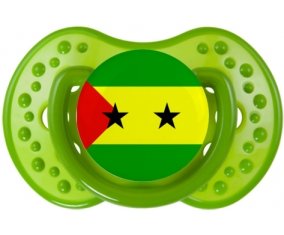 Drapeau Sao Tomé et Principe Sucette LOVI Dynamic Vert classique
