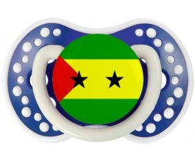 Drapeau Sao Tomé et Principe Sucette LOVI Dynamic Bleu-marine phosphorescente