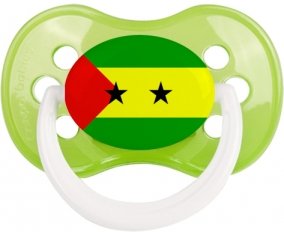 Drapeau Sao Tomé et Principe Sucette Anatomique Vert classique