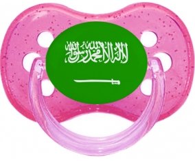 Drapeau Arabie Saoudite Sucete Cerise Rose à paillette