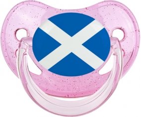 Drapeau Écosse Sucete Physiologique Rose à paillette