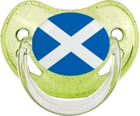 Drapeau Écosse Sucete Physiologique Vert à paillette