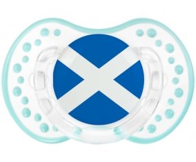 Drapeau Écosse Tétine LOVI Dynamic Retro-blanc-lagon classique