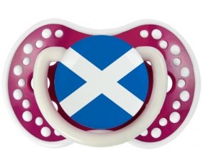 Drapeau Écosse Tétine LOVI Dynamic Fuchsia phosphorescente