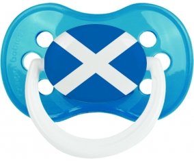 Drapeau Écosse Sucette Anatomique Cyan classique