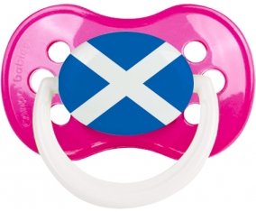 Drapeau Écosse Sucette Anatomique Rose foncé classique