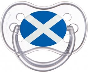 Drapeau Écosse Sucette Anatomique Transparente classique