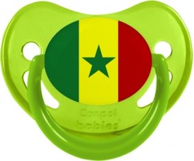Drapeau Sénégal Sucette Physiologique Vert phosphorescente