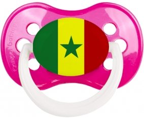 Drapeau Sénégal Tétine Anatomique Rose foncé classique