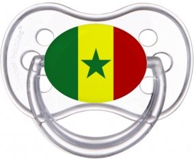 Drapeau Sénégal Tétine Anatomique Transparente classique