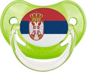 Drapeau Serbie Sucette Physiologique Vert classique