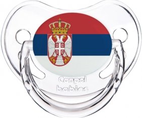 Drapeau Serbie Sucette Physiologique Transparent classique