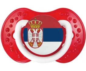 Drapeau Serbie Sucette LOVI Dynamic Blanc-rouge classique