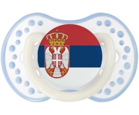 Drapeau Serbie Sucette LOVI Dynamic Blanc-cyan classique