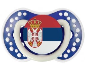 Drapeau Serbie Sucette LOVI Dynamic Bleu-marine phosphorescente