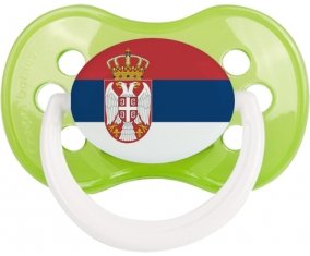 Drapeau Serbie Sucette Anatomique Vert classique