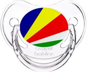 Drapeau les Seychelles Tétine Physiologique Transparent classique