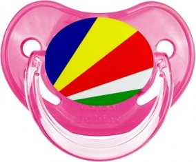 Drapeau les Seychelles Tétine Physiologique Rose classique