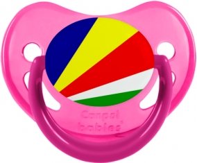 Drapeau les Seychelles Tétine Physiologique Rose phosphorescente