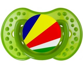 Drapeau les Seychelles Sucete LOVI Dynamic Vert classique