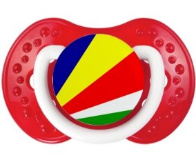 Drapeau les Seychelles Sucete LOVI Dynamic Blanc-rouge classique