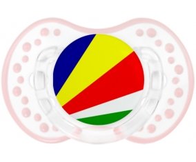 Drapeau les Seychelles Sucete LOVI Dynamic Retro-blanc-rose-tendre classique