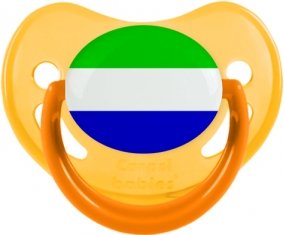 Drapeau Sierra Leone Sucete Physiologique Jaune phosphorescente