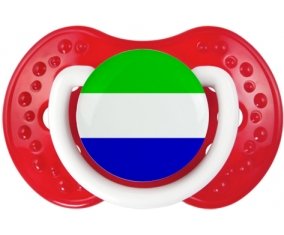 Drapeau Sierra Leone Tétine LOVI Dynamic Blanc-rouge classique
