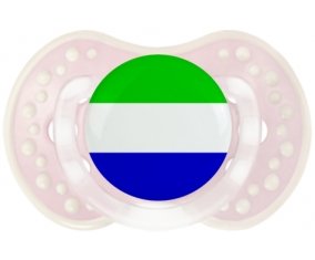 Drapeau Sierra Leone Tétine LOVI Dynamic Retro-rose-tendre classique