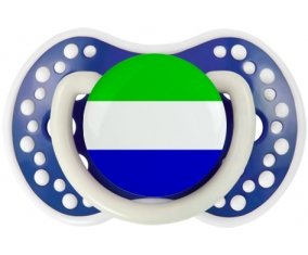 Drapeau Sierra Leone Tétine LOVI Dynamic Bleu-marine phosphorescente