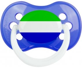 Drapeau Sierra Leone : Sucette Anatomique personnalisée