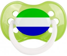 Drapeau Sierra Leone Sucette Anatomique Vert classique