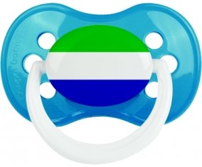 Drapeau Sierra Leone Sucette Anatomique Cyan classique