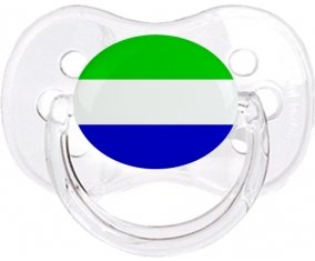 Drapeau Sierra Leone Sucette Cerise Transparent classique