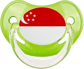 Drapeau Singapour Sucette Physiologique Vert classique