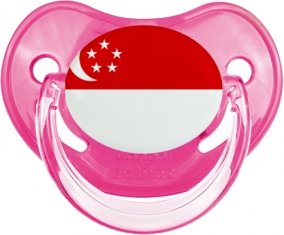 Drapeau Singapour Sucette Physiologique Rose classique