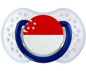Drapeau Singapour Sucette LOVI Dynamic Marine-blanc-bleu classique