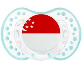 Drapeau Singapour Sucette LOVI Dynamic Retro-blanc-lagon classique
