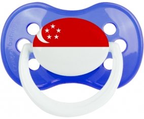 Drapeau Singapour Tétine Anatomique Bleu classique