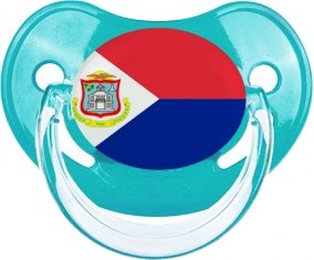 Drapeau Sint Maarten Sucette Physiologique Bleue classique