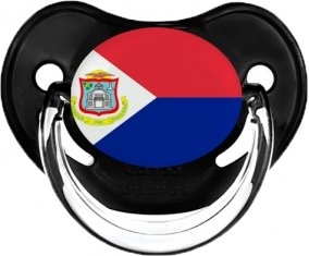 Drapeau Sint Maarten Sucette Physiologique Noir classique