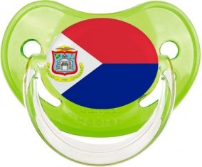 Drapeau Sint Maarten Sucette Physiologique Vert classique