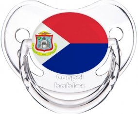 Drapeau Sint Maarten Sucette Physiologique Transparent classique