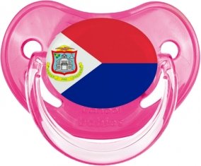 Drapeau Sint Maarten Sucette Physiologique Rose classique